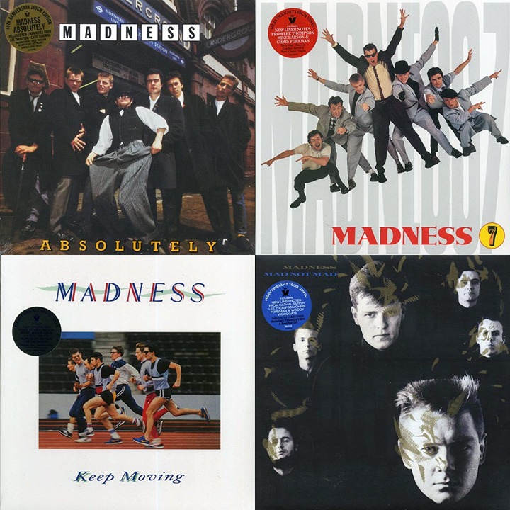 Madness Vinyl Lot of 4 LPs 180g Keep Moving Absolutely 7 Mad Not Mad Ska Pop
