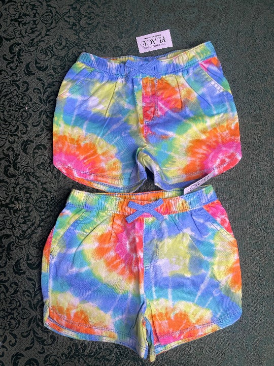 NWT TWINS 4T rainbow pride shorts tiedye