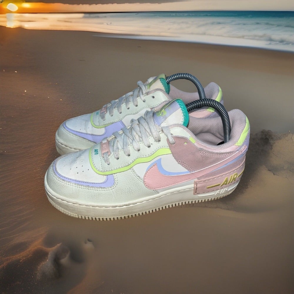 Nike Womens Air Force 1 Shadow Cashmere CI0919-700 Sail White Sneakers Size 9