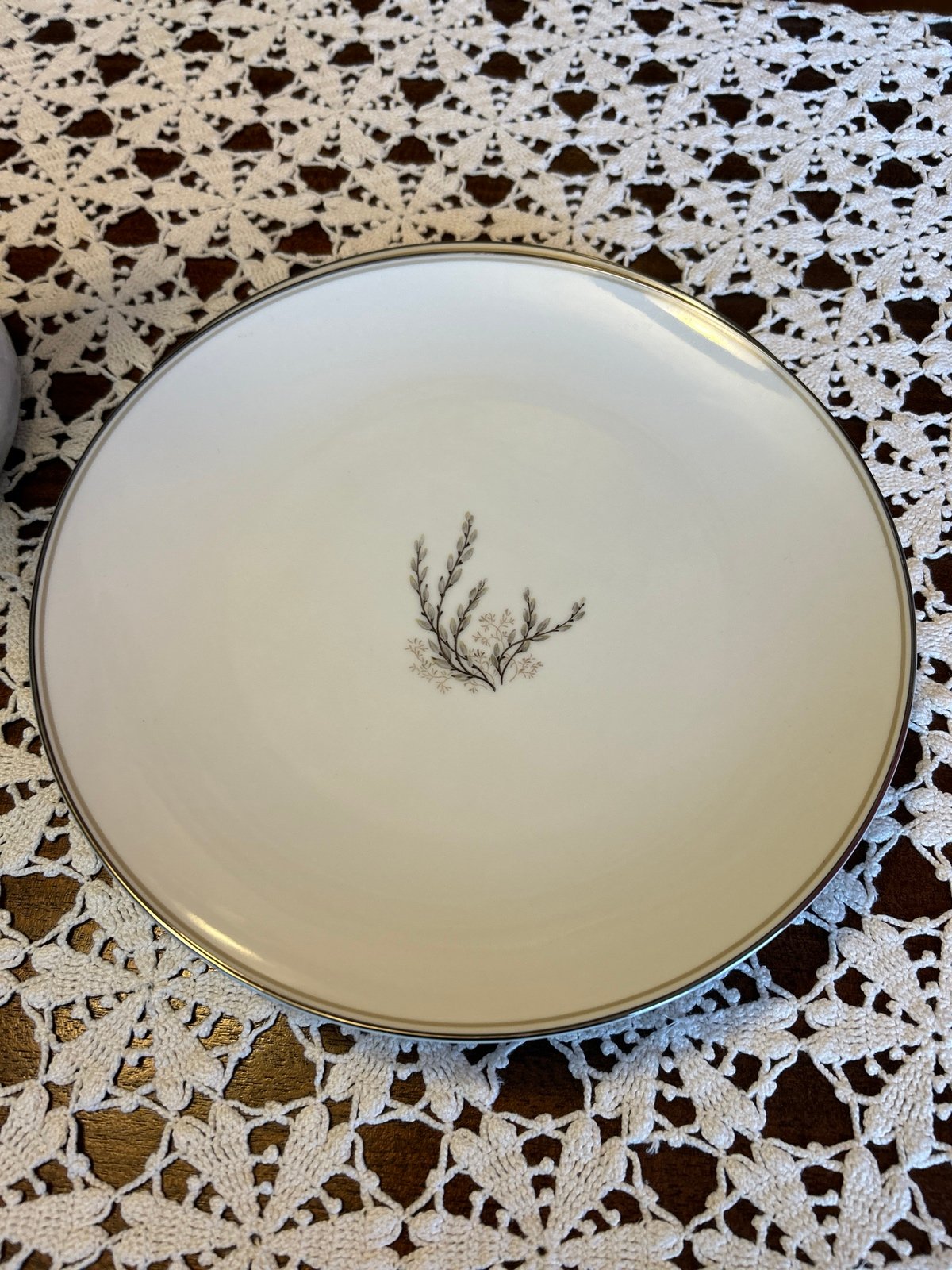Vintage Noritake Japan Candice pattern set of 4 Dinner Plates
