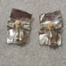Vintage 1980s Sidney Carron French Modernist Clip-On Earrings