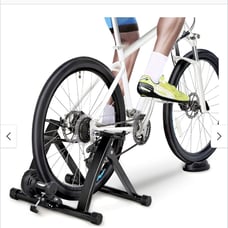 Bike trainer for use indoors