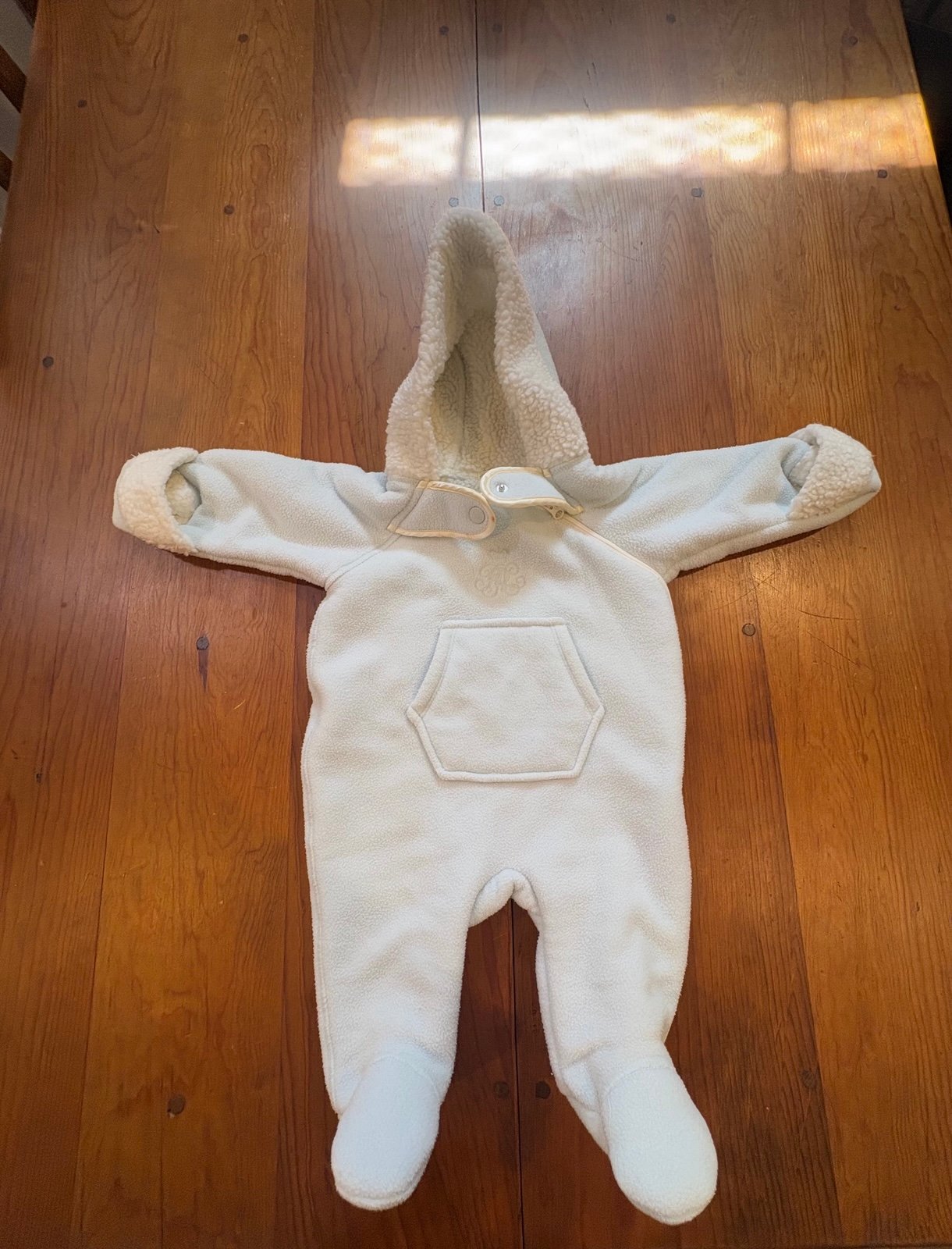 Ralph Lauren Vintage Unisex Hooded Baby Fleece Bunting Snowsuit 3M