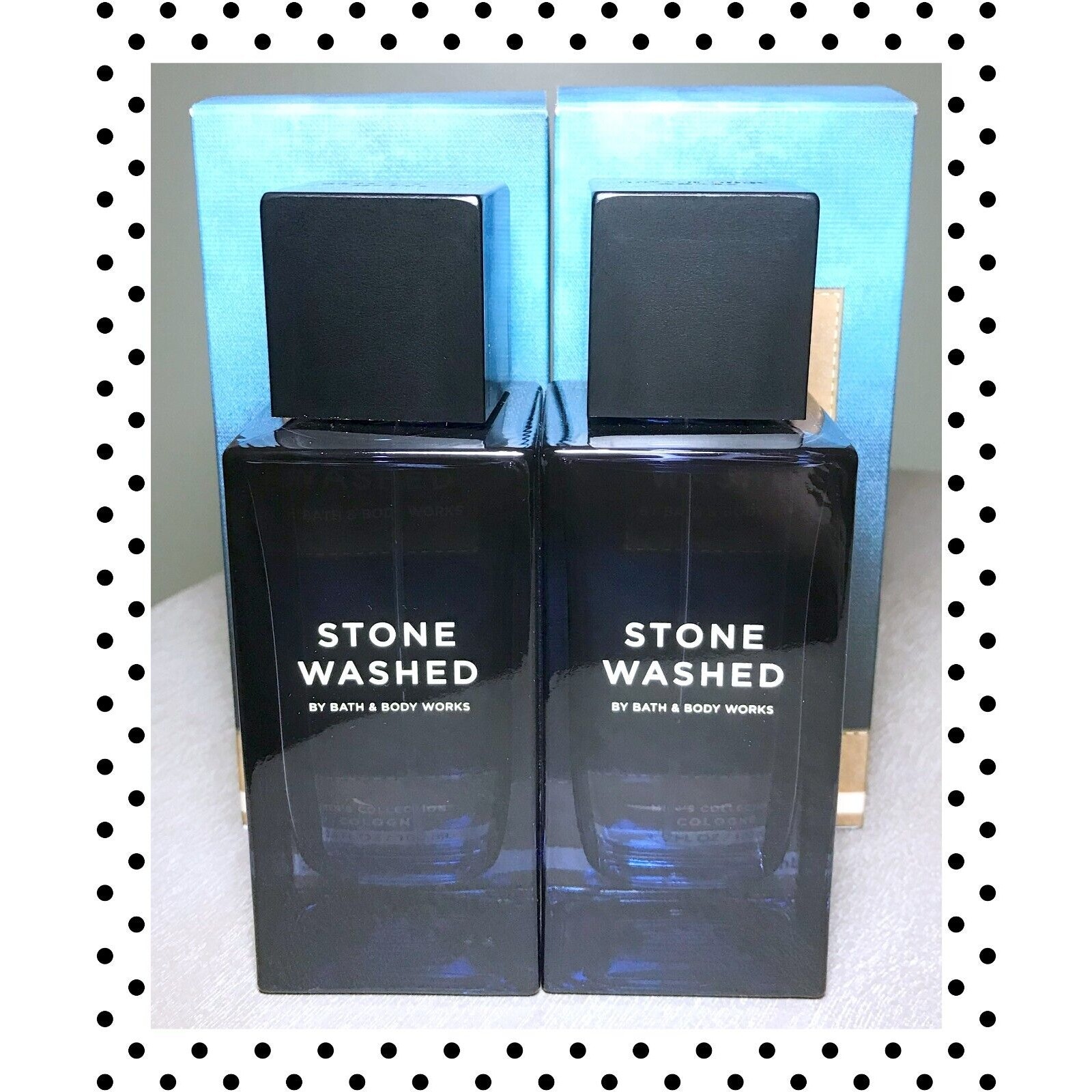 SET OF 2 Bath & Body Works Men's Cologne Spray 3.4 oz STONE WASHED Fragrance