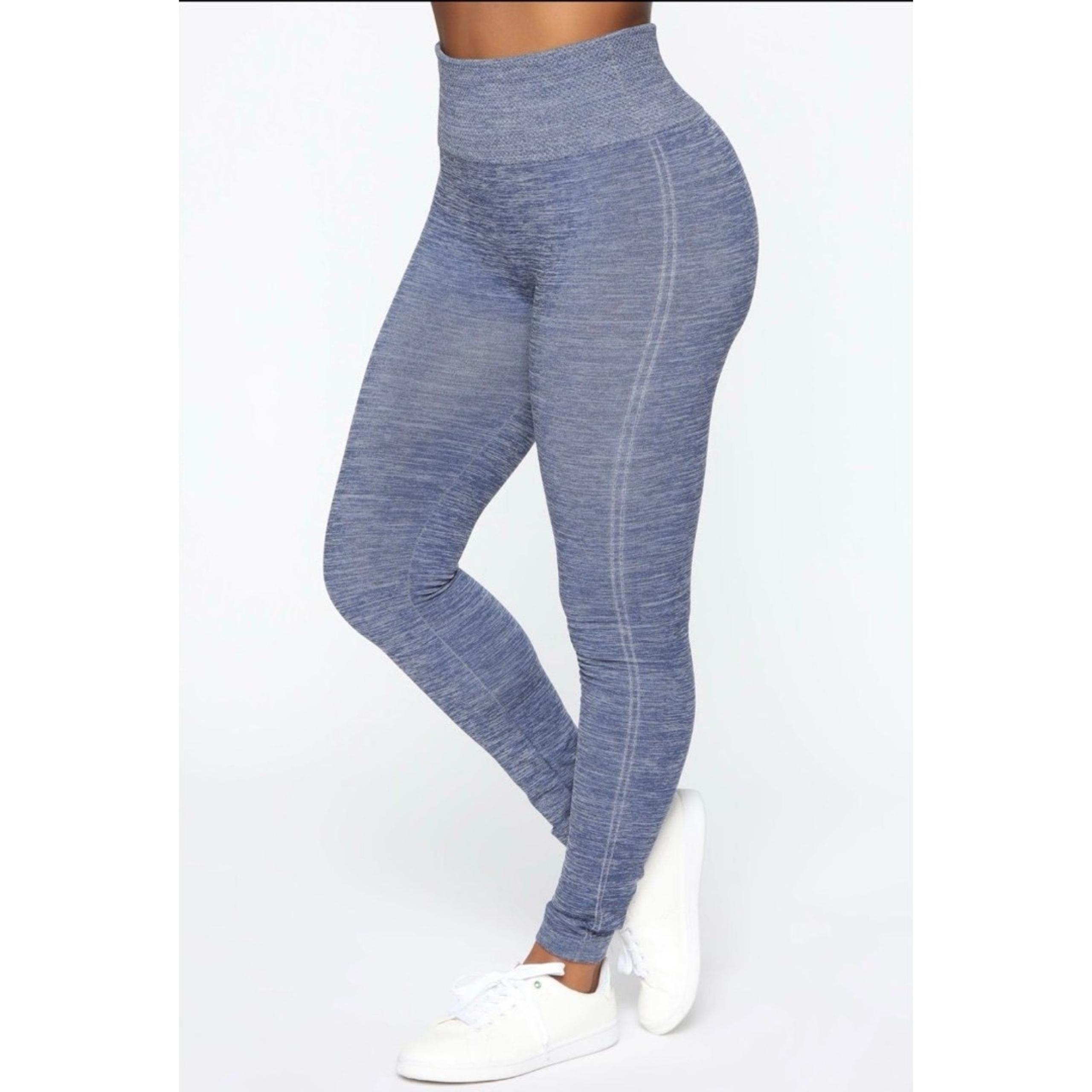 Fashion nova women Curves Ahead High Rise Legging - Navy size S/M