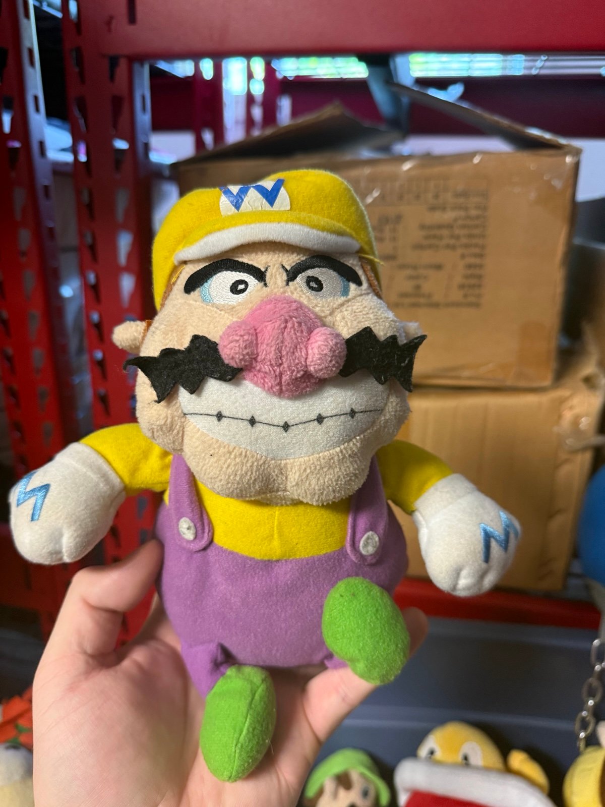 Mario Party Wario plush RARE