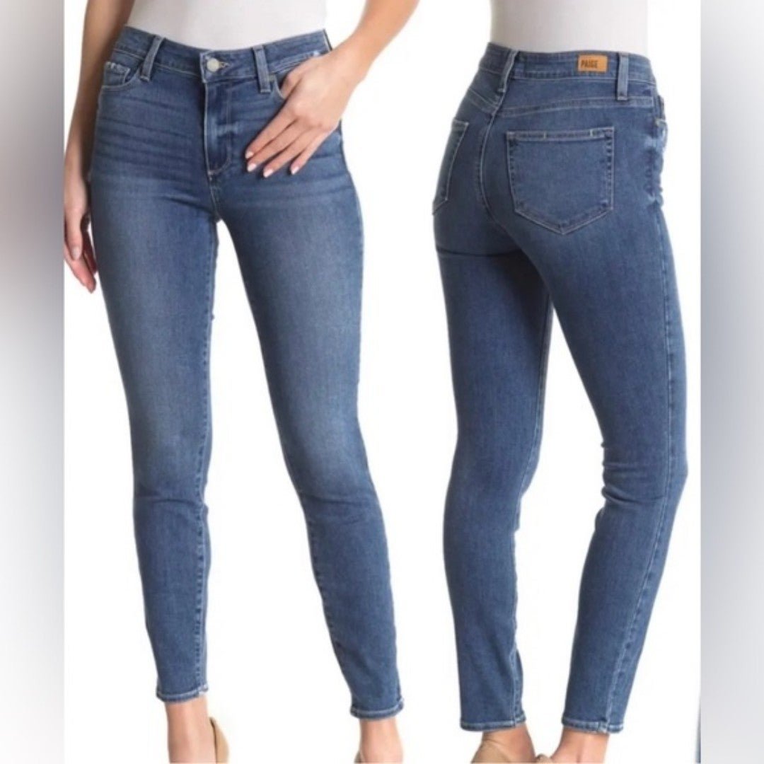Paige Hoxton Straight Ankle blue jeans. Size 24. EUC