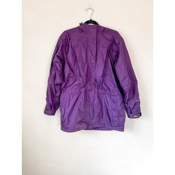 Vintage REI Purple Water Resistant Storm Fitted Hooded Jacket, Size 10