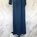 Vintage Vassarette Long Nylon Robe Housecoat Long Sleeve Lightweight Blue USA