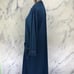 Vintage Vassarette Long Nylon Robe Housecoat Long Sleeve Lightweight Blue USA
