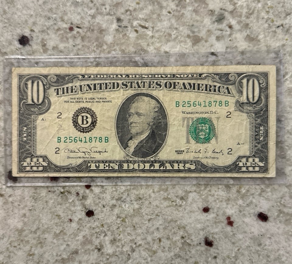 Vintage 10 Bill