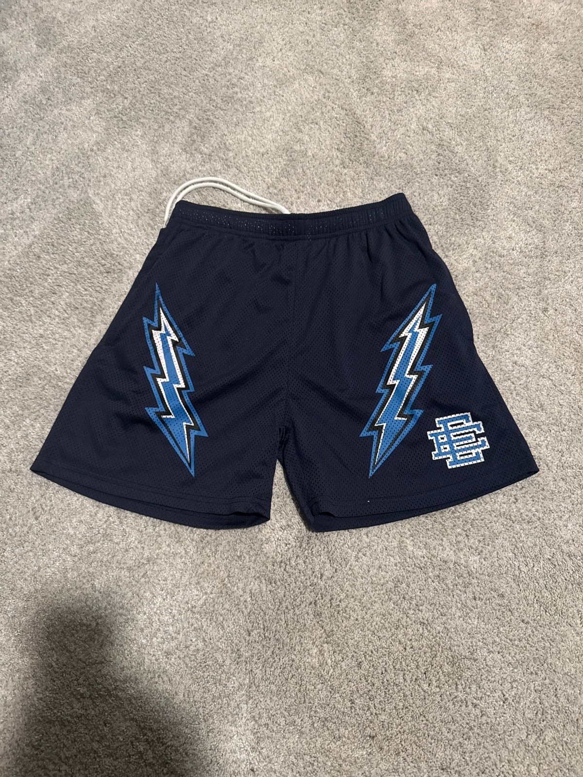 Erik Emmanuel lighting bolt shorts