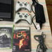 Xbox 360 S 320GB Black Console w/ 2 controllers, Kinect motion Sensor 8 Games y