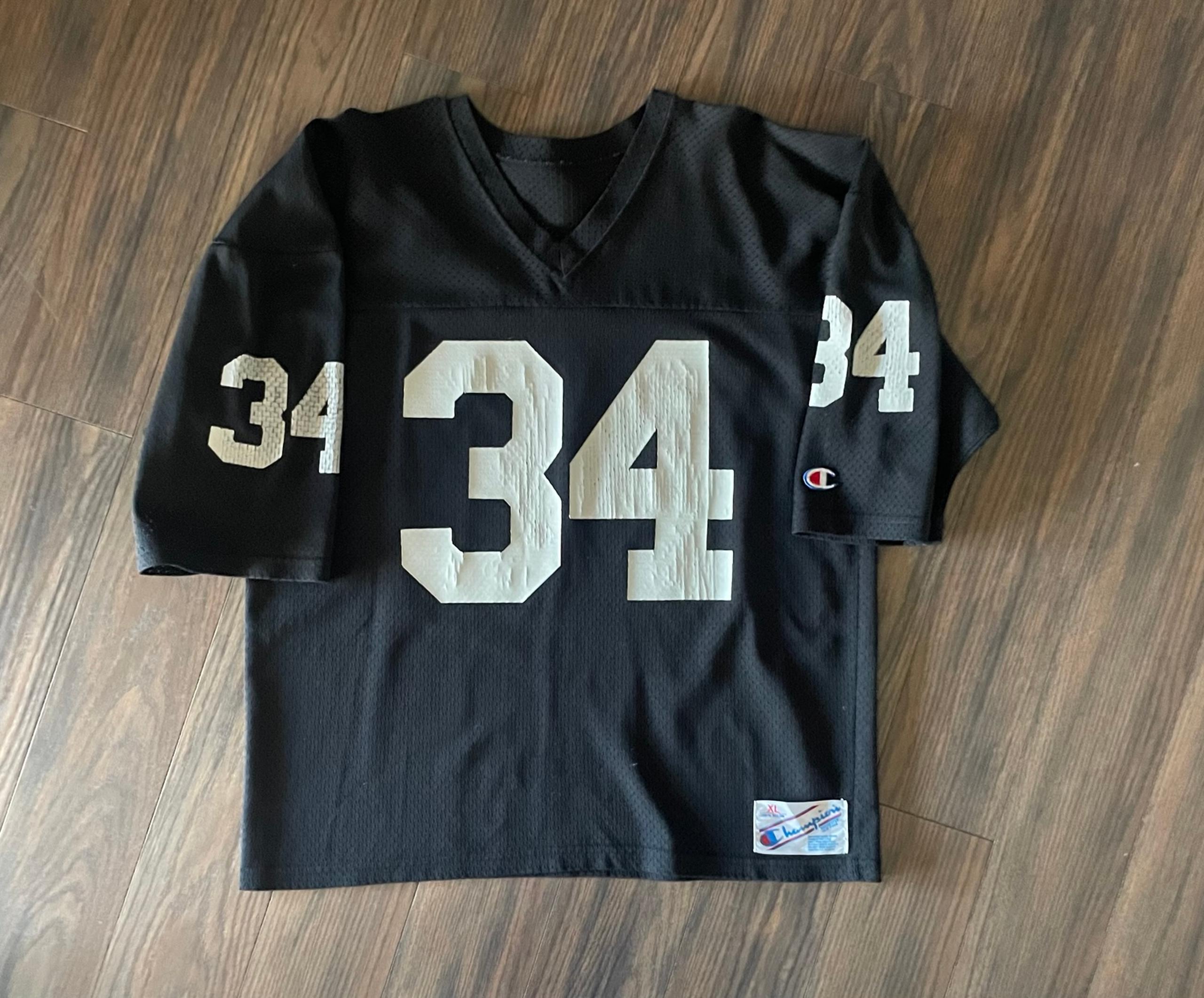 Vintage Champion Brand Raiders 34 Bo Jackson Jersey XL