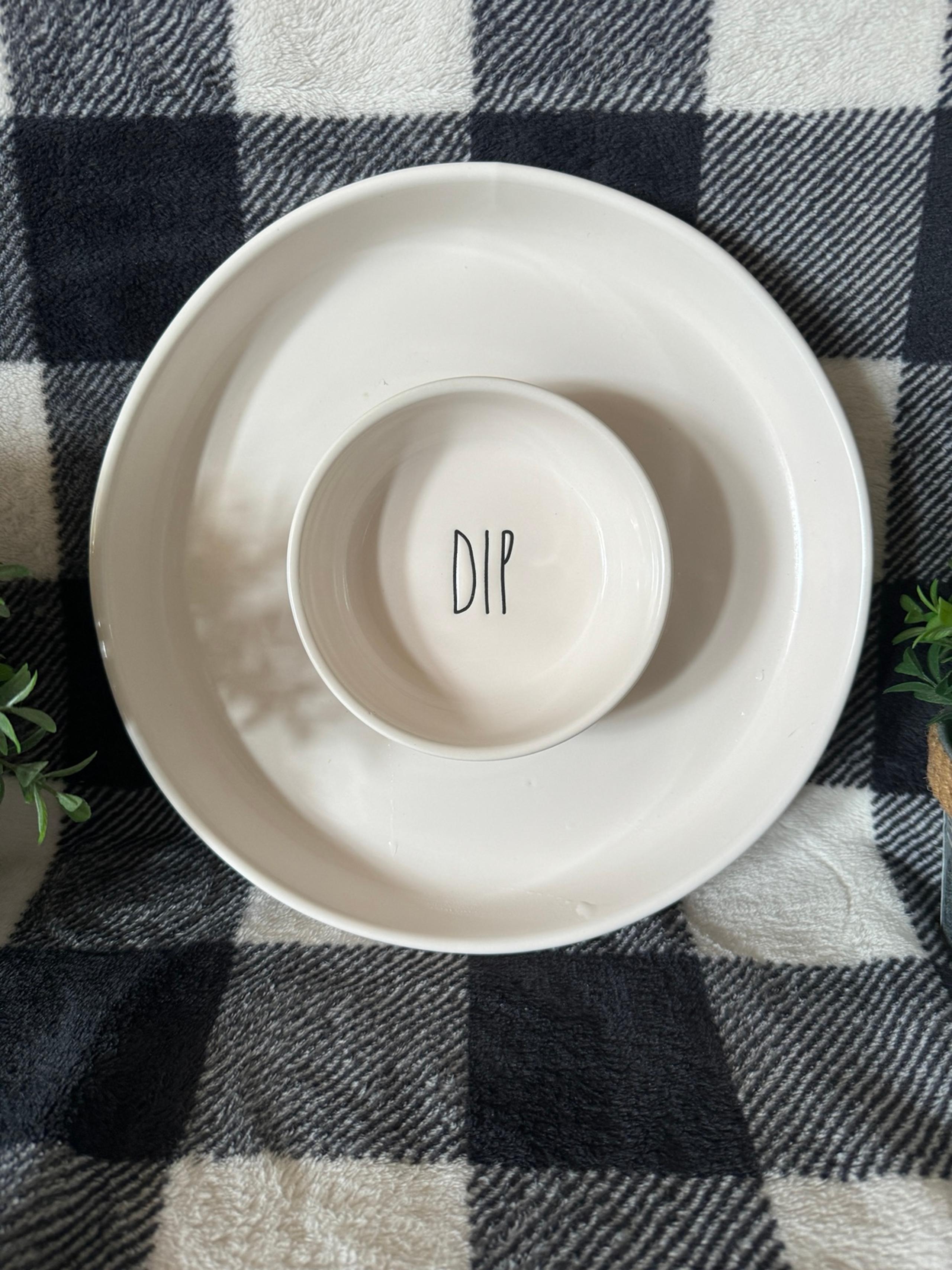 Rae Dunn Chip and Dip serving tray