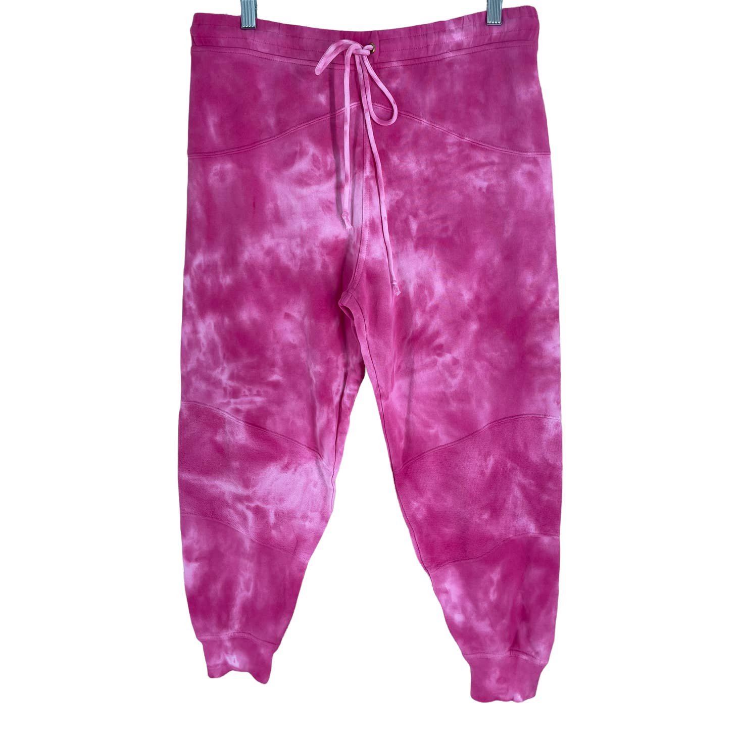 NEW LOVE SHACK FANCY BLEX TIE DYE CROP SWEAT PANTS PINK