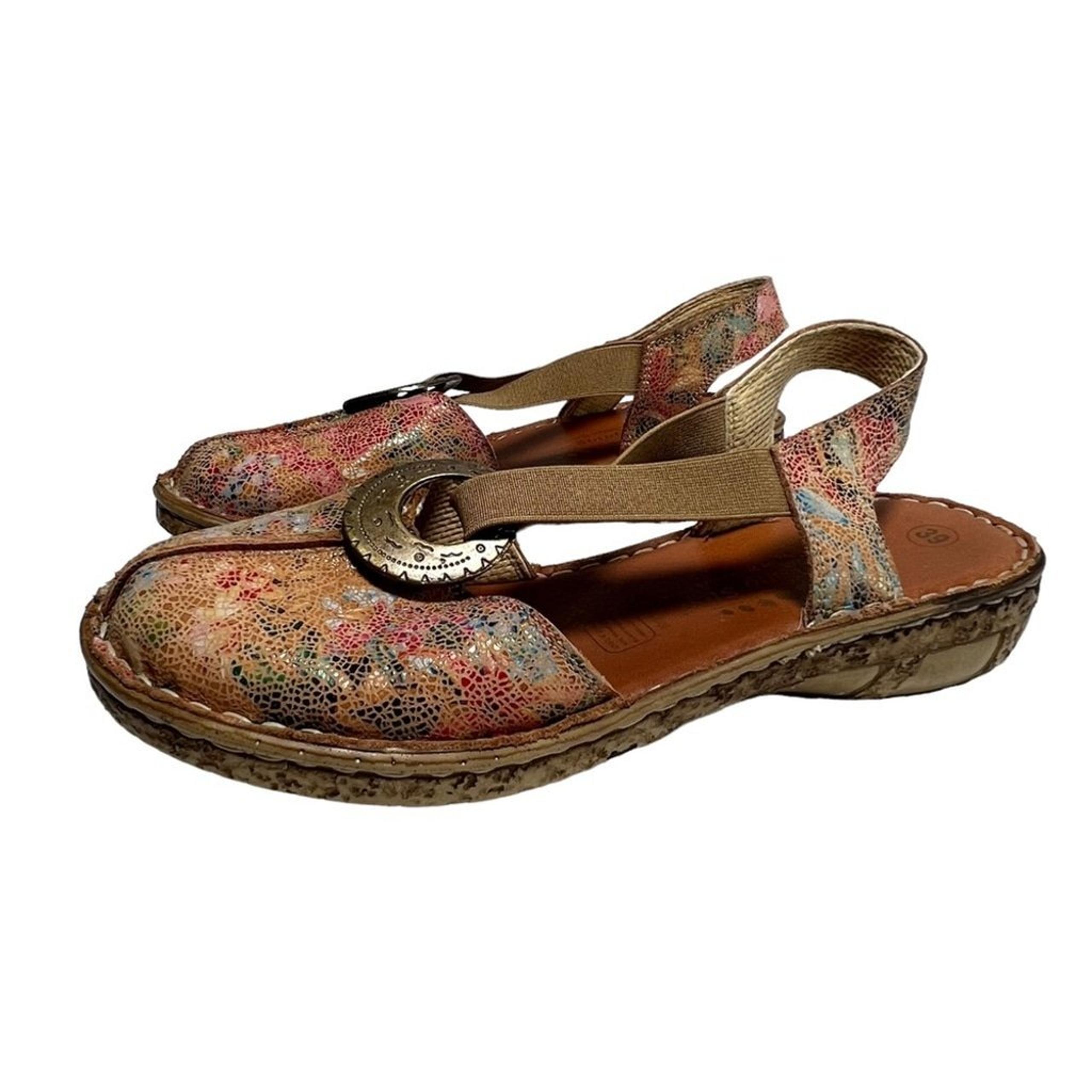 Spring Step Swirlet Back Strap Sandals