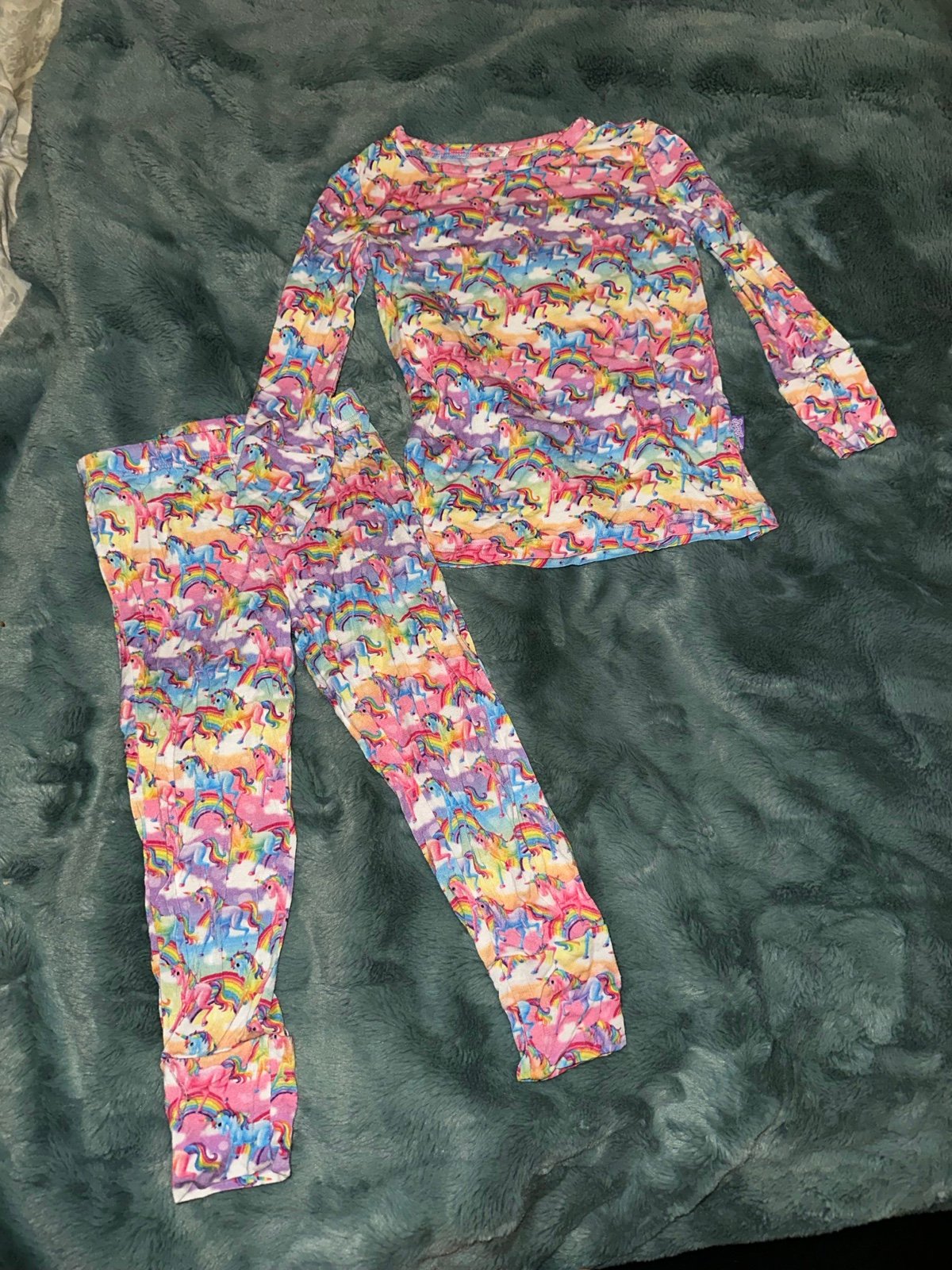 Posh peanut markie unicorn Lisa Frank pajama set