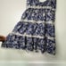 Victoria’s Secret 100% silk sun dress slip dress blue and white floral small