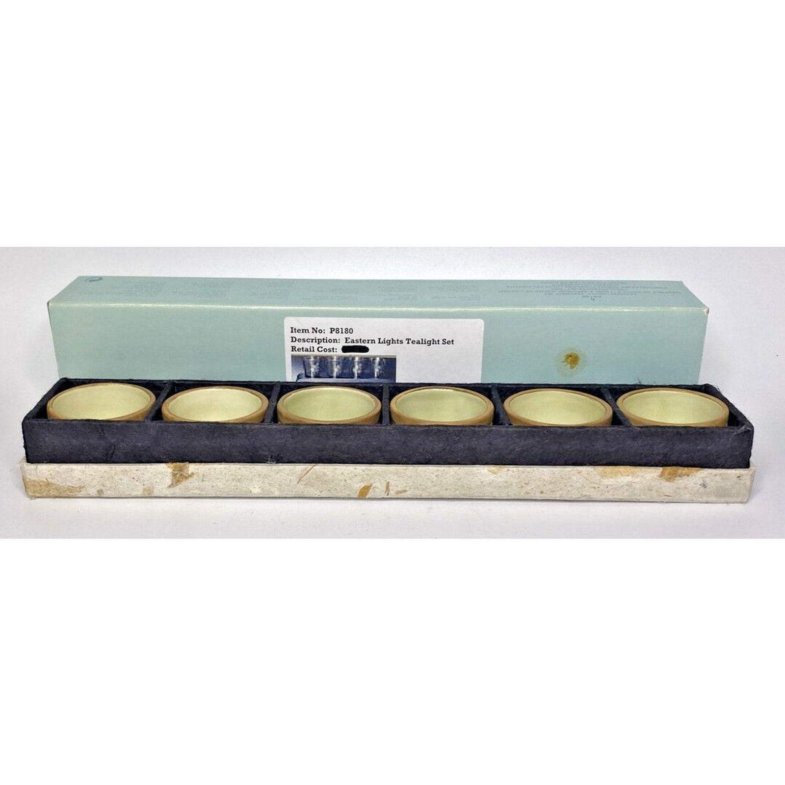 PartyLite Eastern Lights Tealights Set Rare Retired NIB P15C/P8180