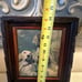 Vintage sportsman pride hunting dogs picture with antique wood frame