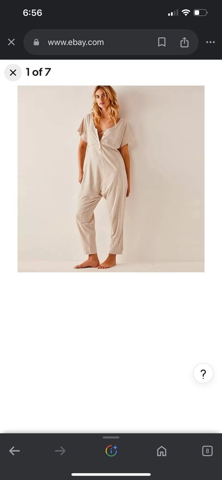 Nwot Free People Pillow Talk Henley Romper