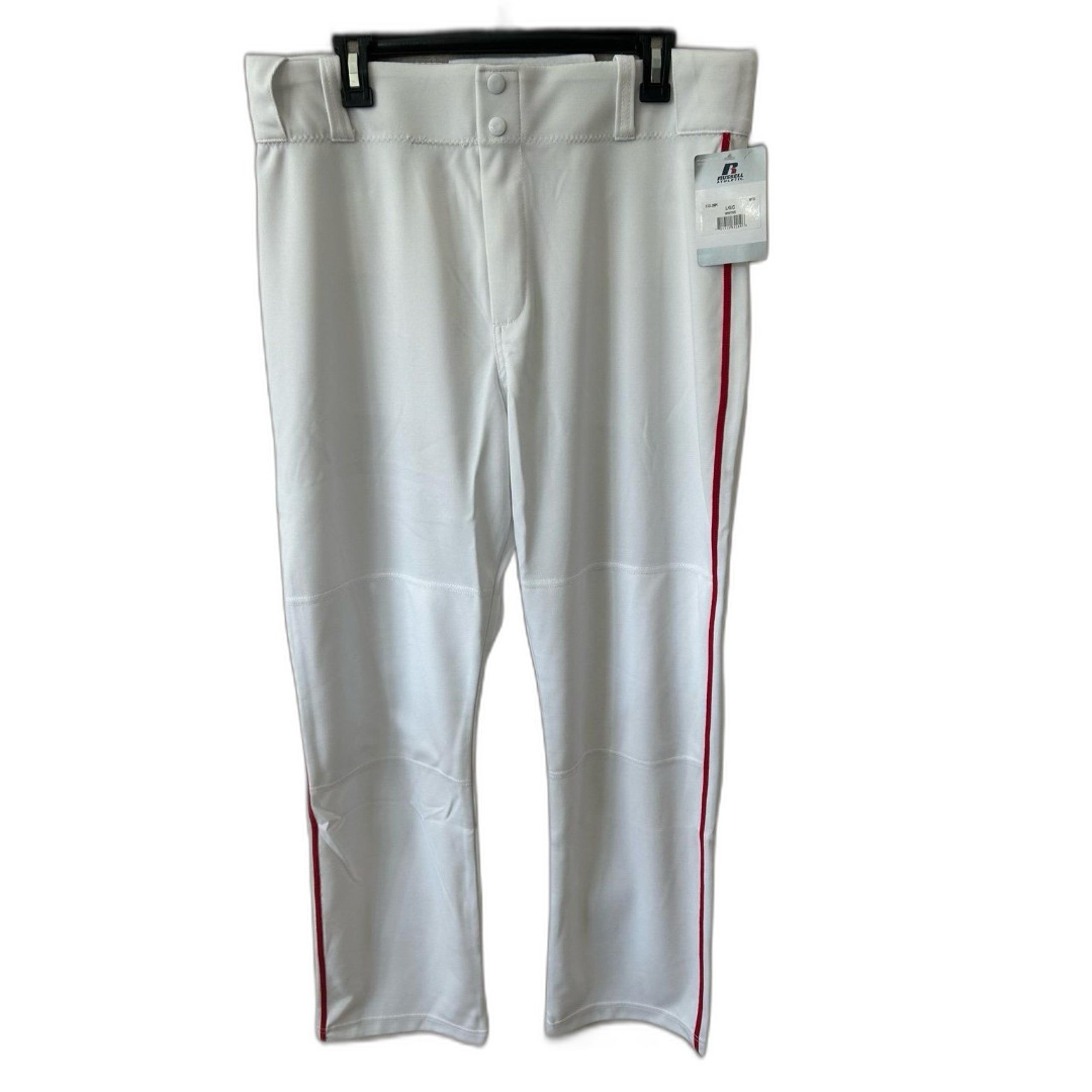 Russell Athletic Adult Open Bottom Piped Pants Men’s Size L. NWT 233L2MK