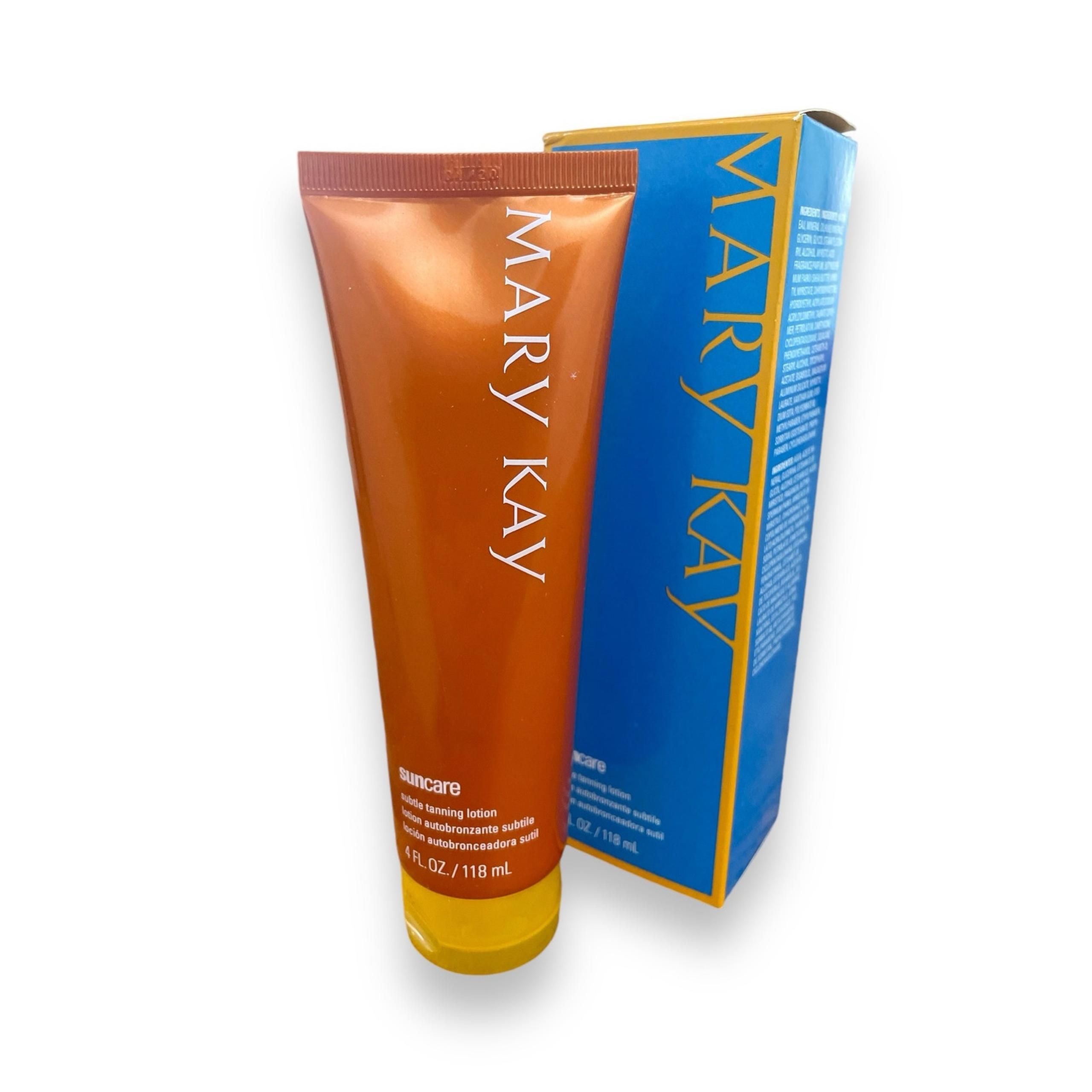Mary Kay Subtle Tanning Lotion in New BLUE & GOLD packaging, 4 oz