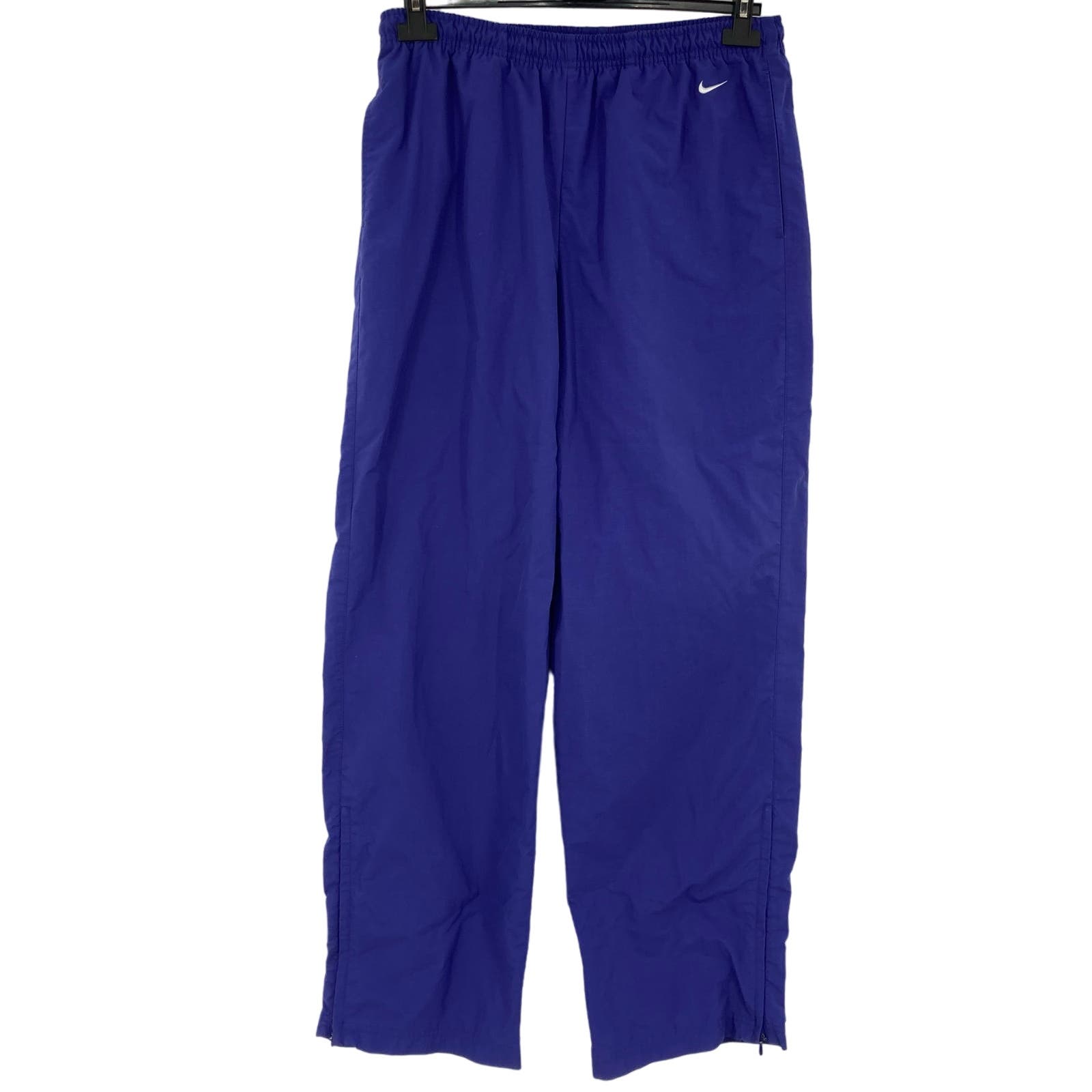 Vintage Nike Y2K Windbreaker Pants Purple Medium Hip Hop