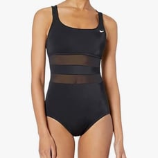 Nike NWT Mesh V-Back One Piece Swimsuit