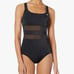 Nike NWT Mesh V-Back One Piece Swimsuit