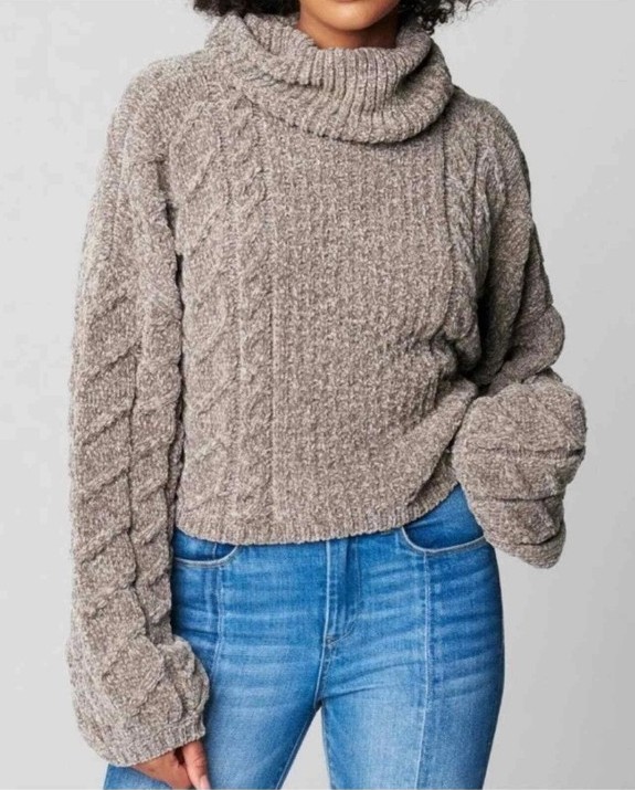 Blank NYC Gray Oversized Sweater