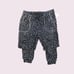 Juicy Couture Gray Leopard Cropped Top and Jogger Pajama Set