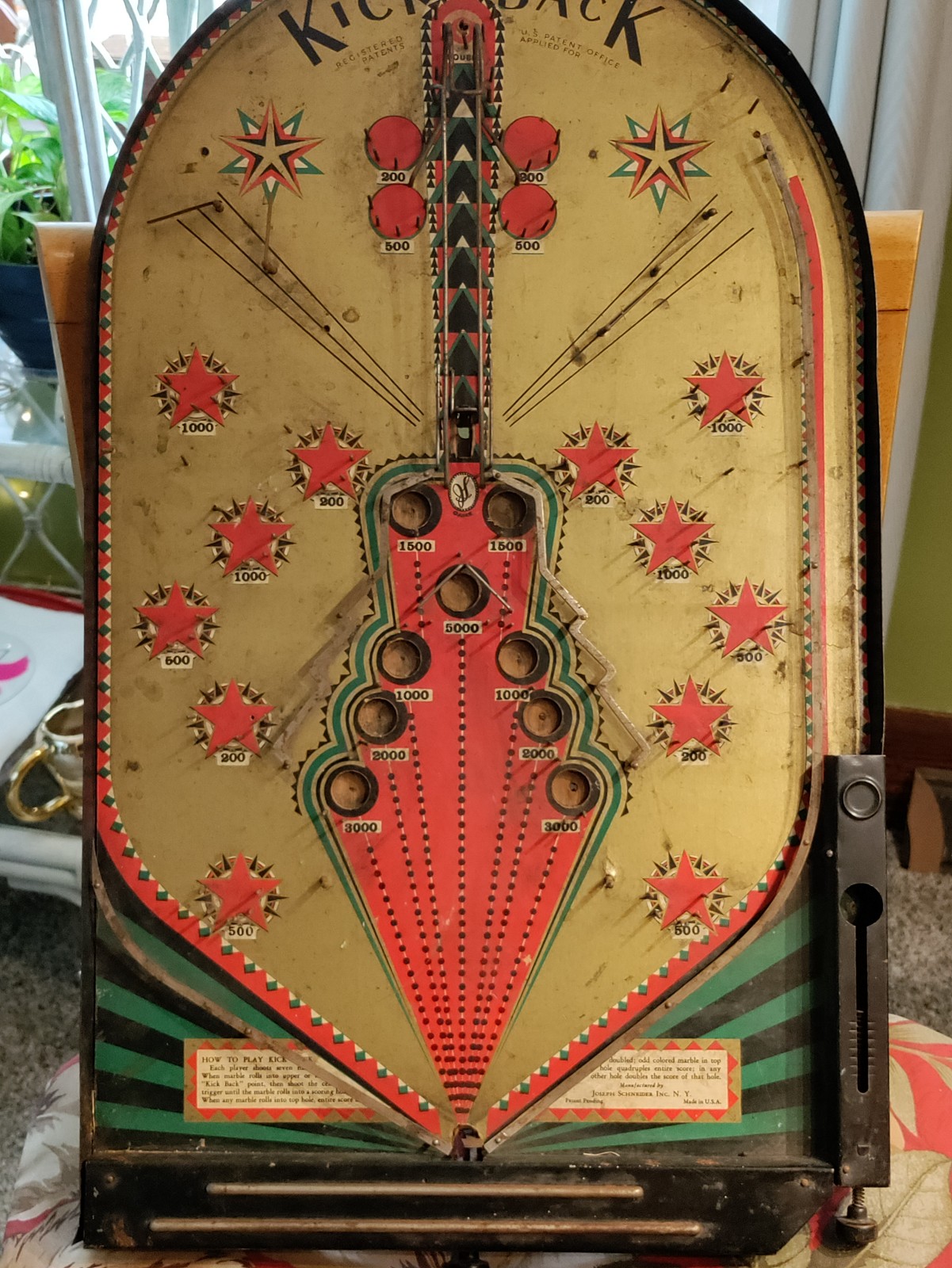 Schneider antique Kick Back table game