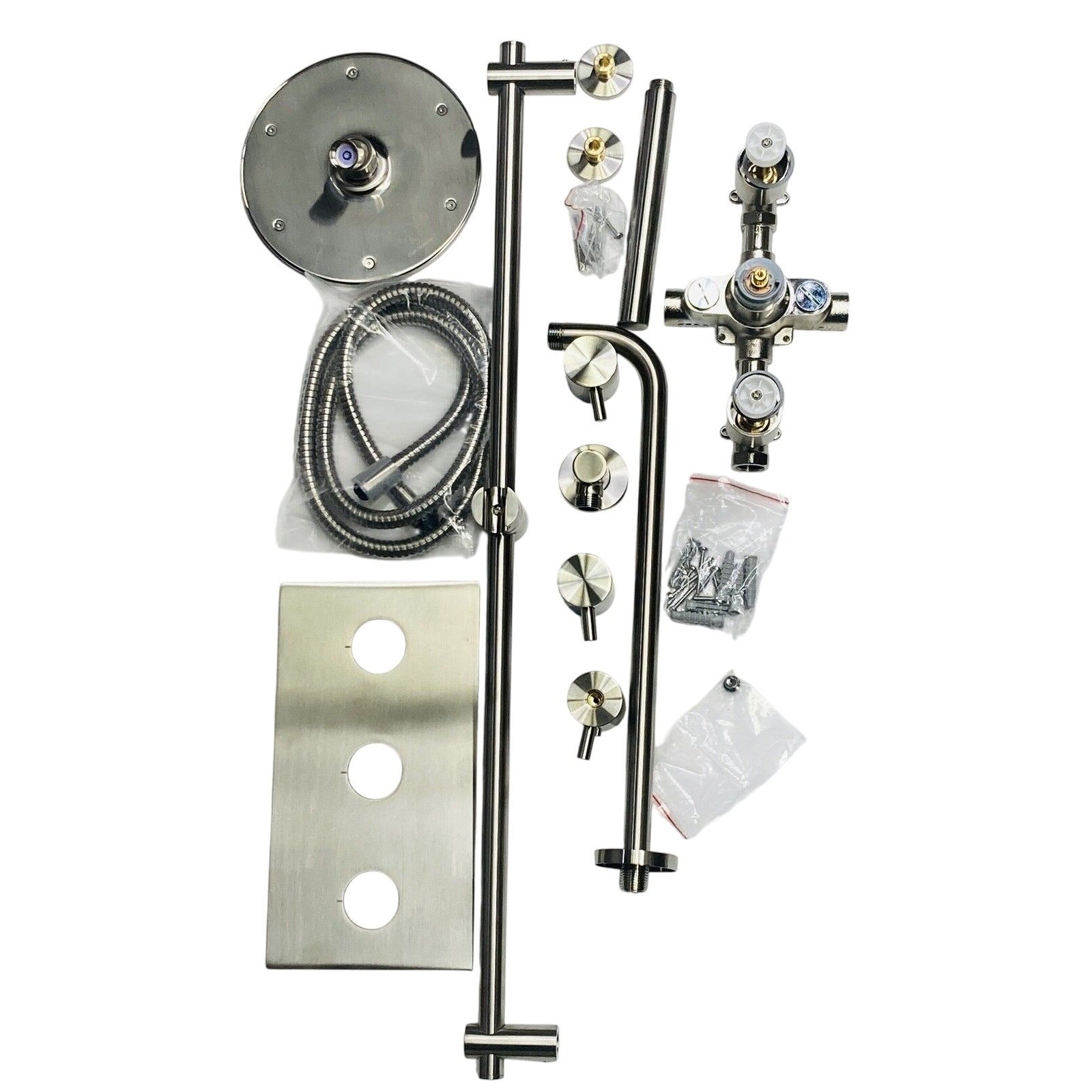 Signature Hardware 379999 Tosca Thermostatic Shower System - Brushed Nickel