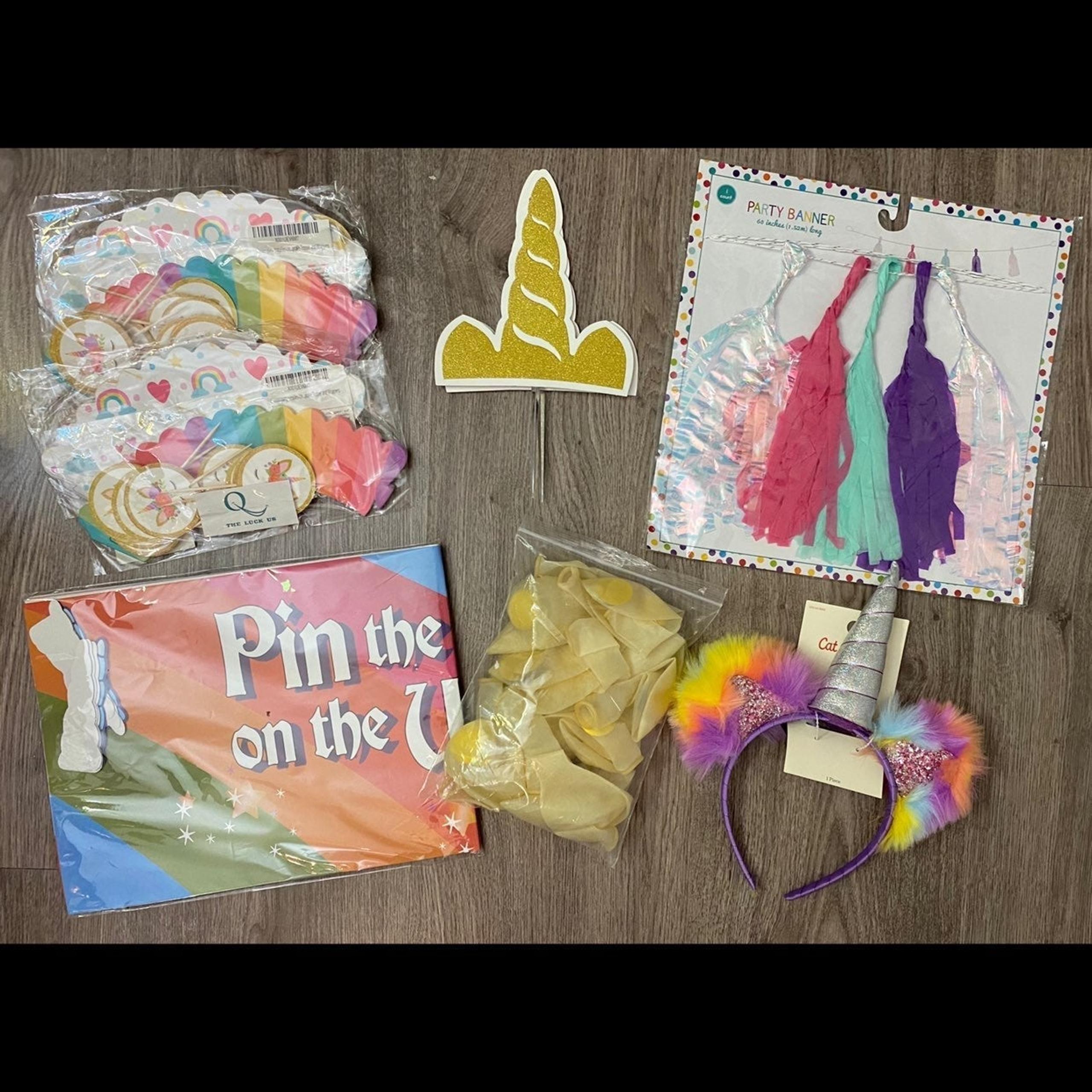 Unicorn party decor bundle #3