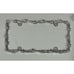 Silver Chrome Metal Barbed Wire License Plate Frame Cover for Cars Truck Auto ⛓️