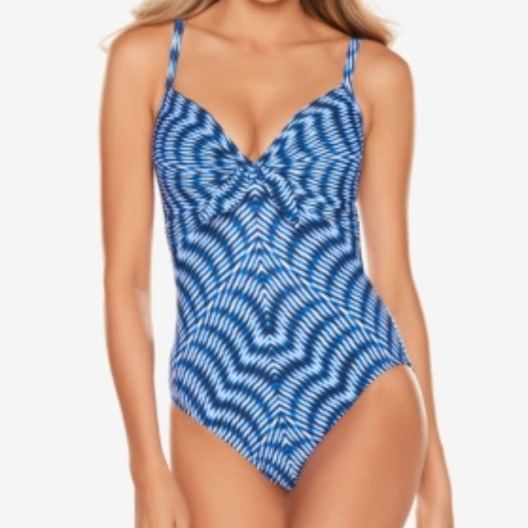 Miraclesuit Hypnotique Bette One-Piece Swimsuit Size 16