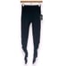 NWT Lanston Sport Black Ruched Leg Mesh Panel Leggings Size Medium