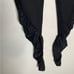 NWT Lanston Sport Black Ruched Leg Mesh Panel Leggings Size Medium