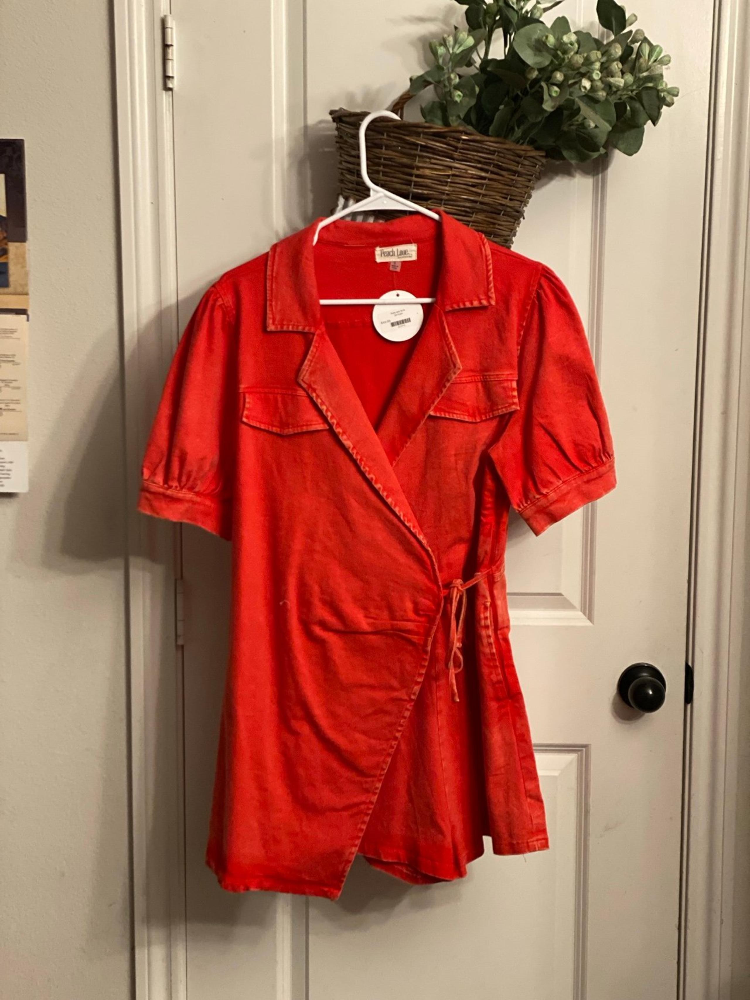 Peach Love California Party In The USA Romper NWT Size Large