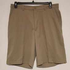 Bolle Golf Tech Shorts Lightweight Flat Front Khaki Size