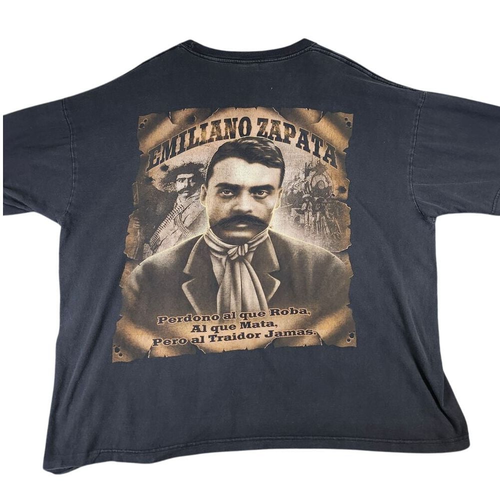Vintage Emiliano Zapata Historical Graphic T-Shirt Mexican Revolution Art Print