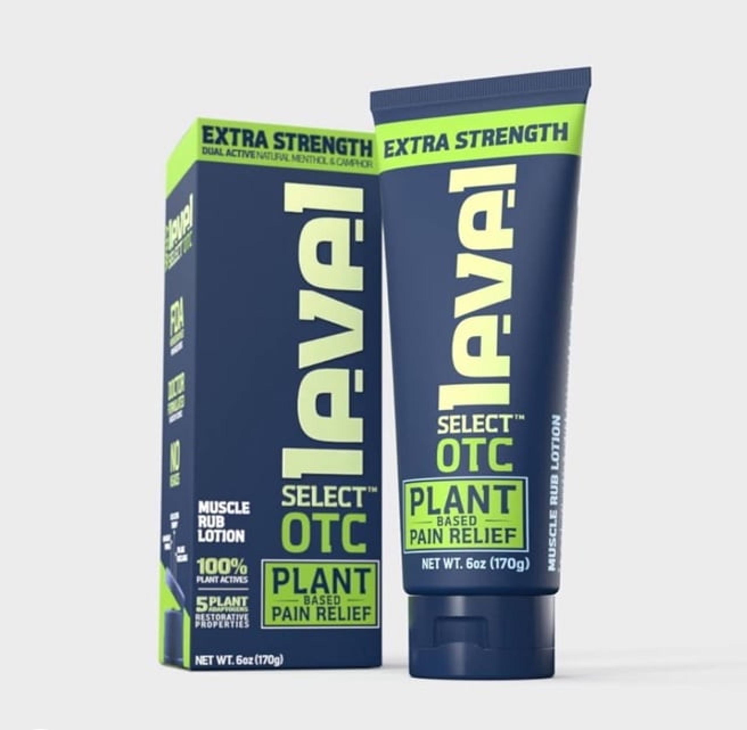 LEVEL Select OTC Plant Based Pain Relief - Muscle Rub Lotion 6 oz