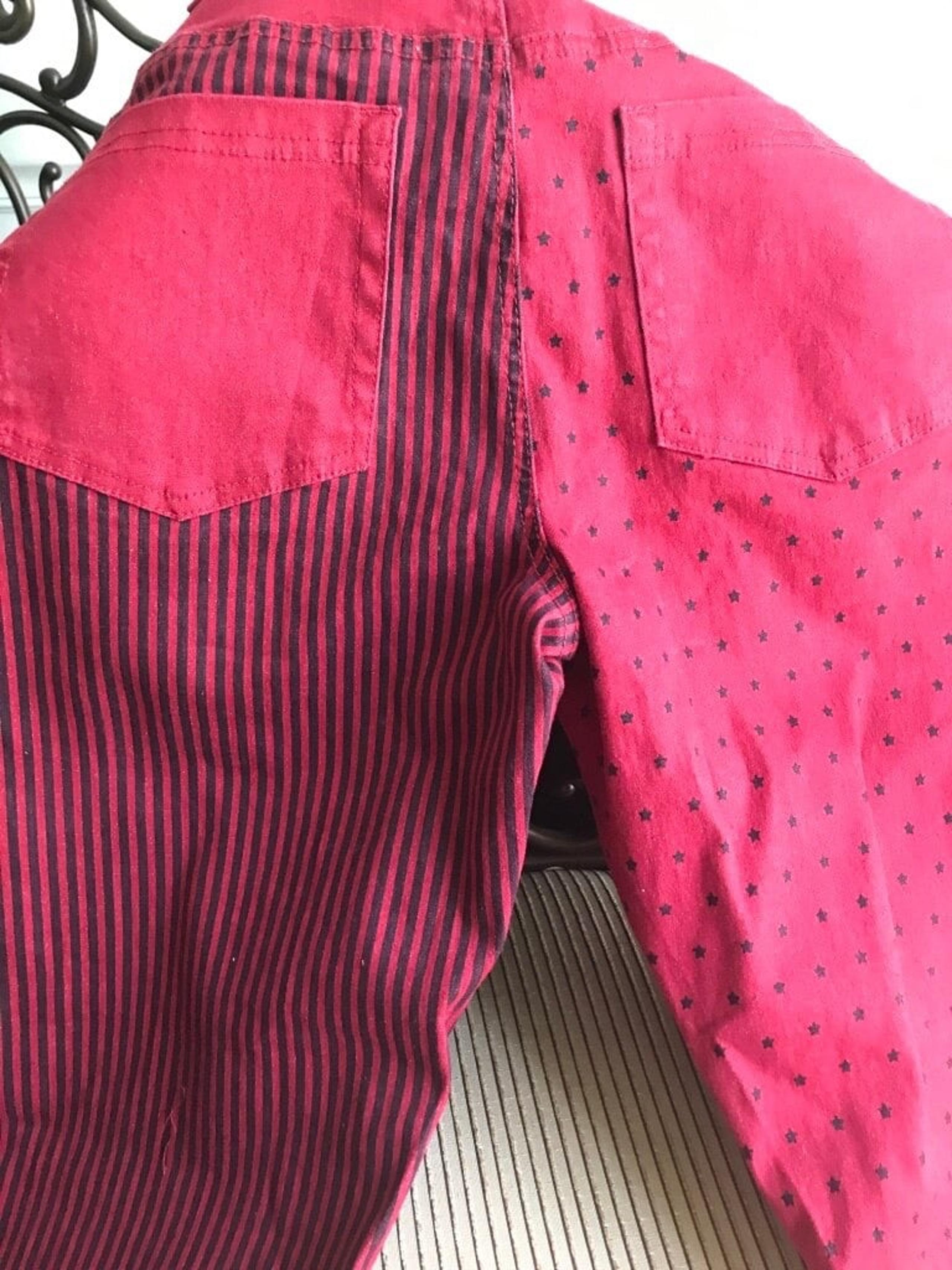 Red/Navy Jeans, Sz 16WP