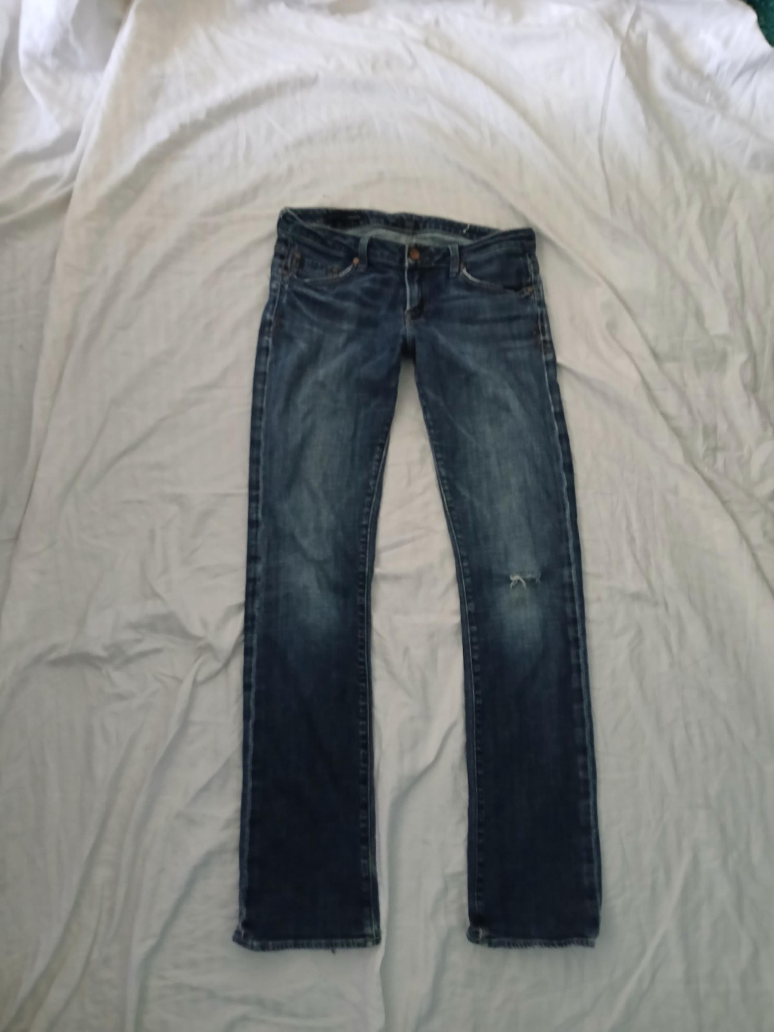 Union distressed boot cut denim jeans sz 28" W X 32" L