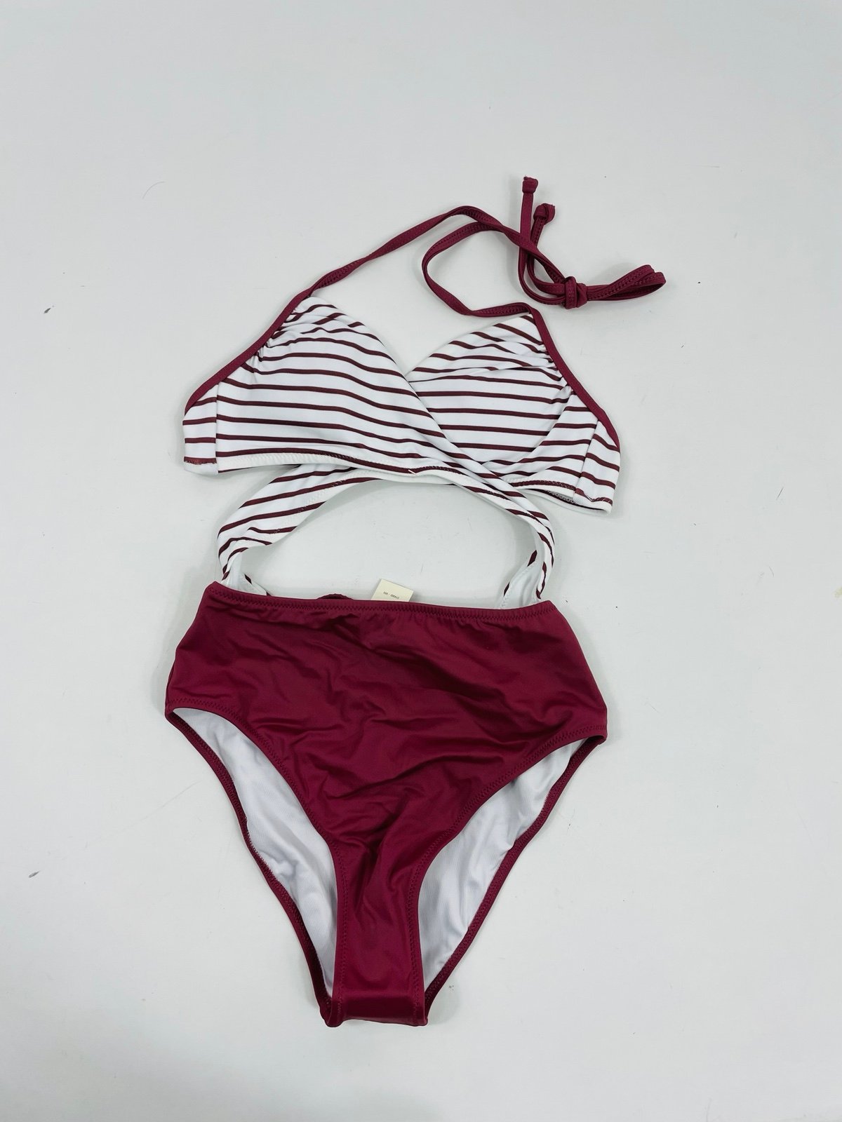 NWT PINK Victoria's Secret Size XS Cut-Out Criss-Cross One-Piece Swimwear