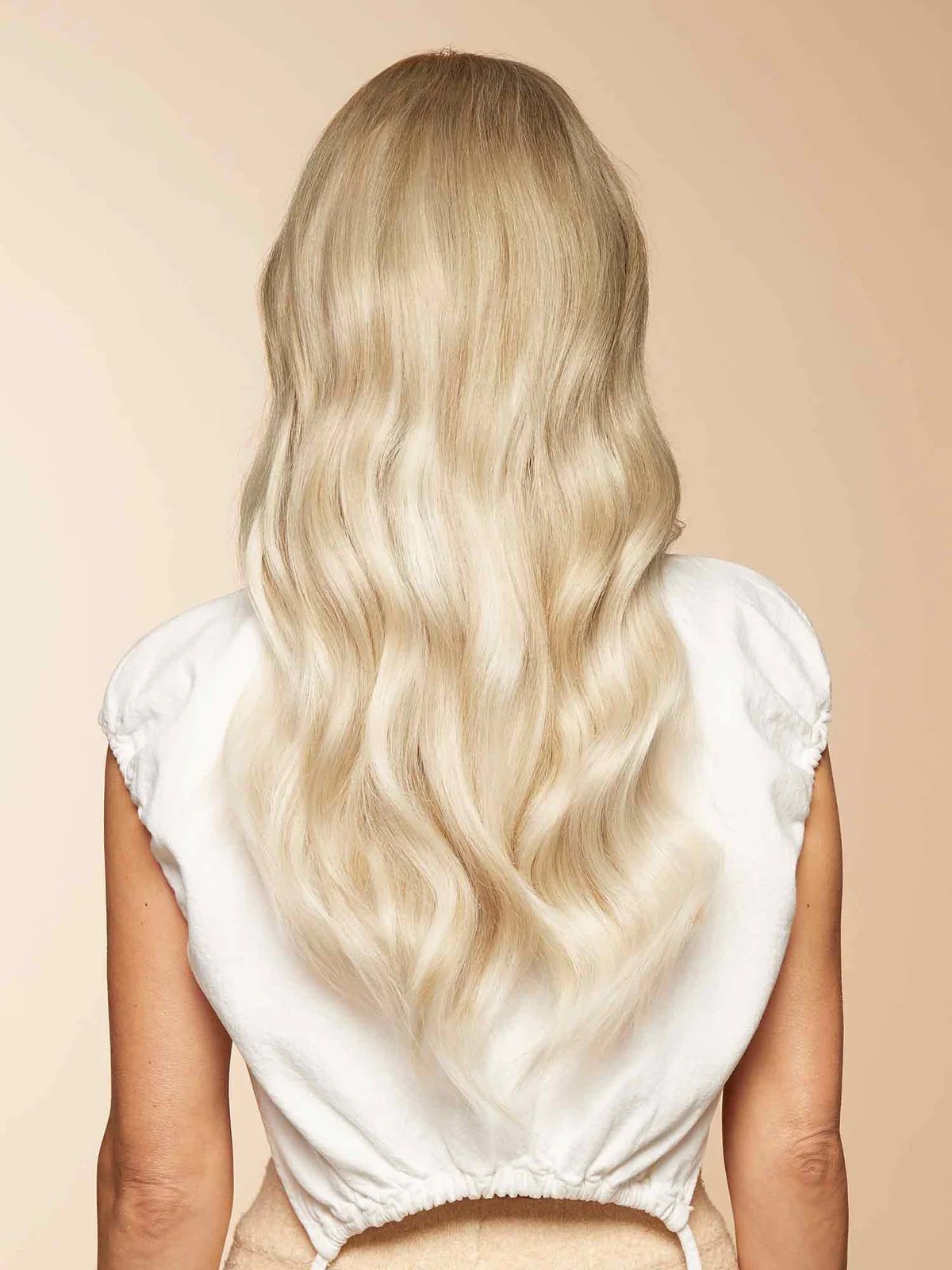 luxy hair extensions in beige blonde