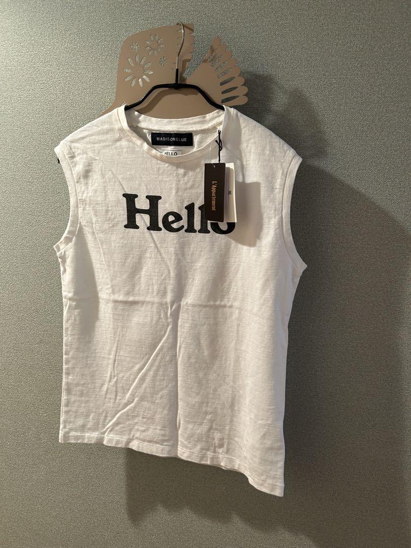 MADISON BLUE/Madison Blue HELLO NOSLEEVE TEE