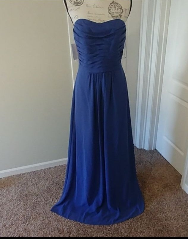 NWT Jasmine Bridal P176018 Blue Bridesmaid Dress 10